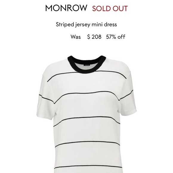 Monrow Stripe Shirt Dress - Picture 3 of 4